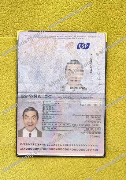 Spain passport from 2015 photo look